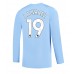 Günstige Manchester City Julian Alvarez #19 Heim Fussballtrikot 2023-24 Langarm